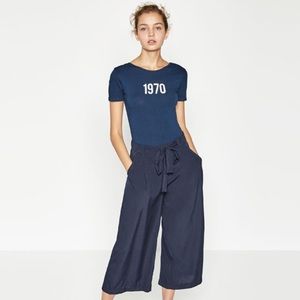 Zara Flowing Cropped Culottes